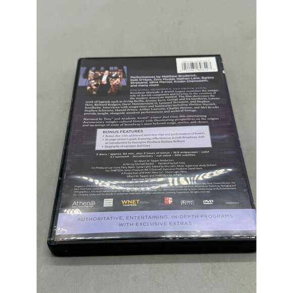 Broadway Musicals: A Jewish Legacy 2-Disc Set DVD English PBS Athena READ - Picture 2 of 4
